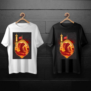 دانلود طرح تیشرت برای محرم لحظه شهادت امام حسین و سیدالشهدا